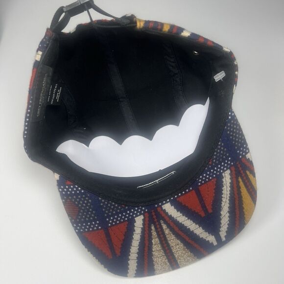 Obey Propaganda 5 Panel Hat Mens Blue Orange Aztec Tribal Cap Strapback - Picture 6 of 8